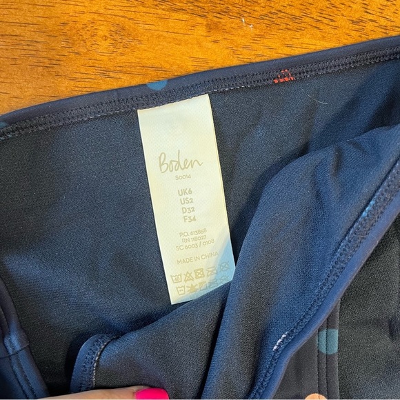 Boden women’s navy multicolor polka dot swimsuit bottom bikini size 2 - Picture 2 of 3